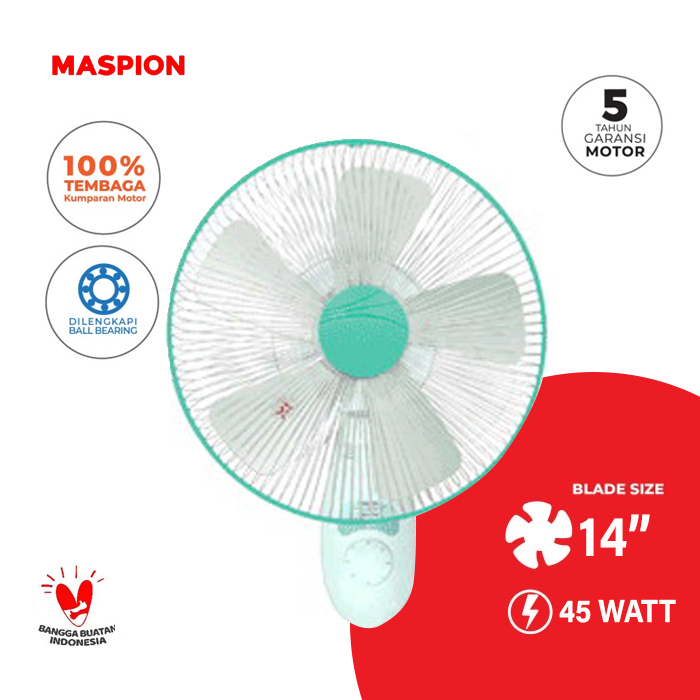 Maspion Wall Fan 14" - MWF37S